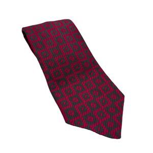 Vintage 1970s Pink Gray Geometric Wide Tie Brittania Rhodes Polyester